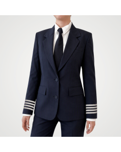 Women's Single Breast Pilot Blazer - Poly Wool