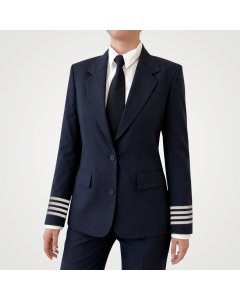 Women's Single Breast Pilot Blazer - Poly Wool