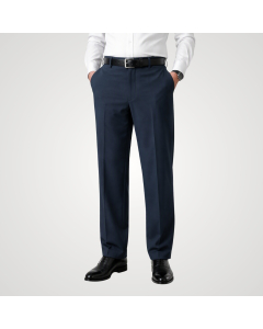 Men's Regular Flat Front Pants - Poly Wool