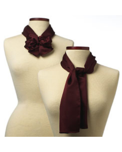 Flight Attendant Solid Burgundy Scarf