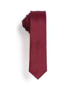 Flight Attendant Maroon Skinny Men's Tie