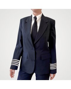 Women's Single Breast Pilot Blazer - Poly Wool