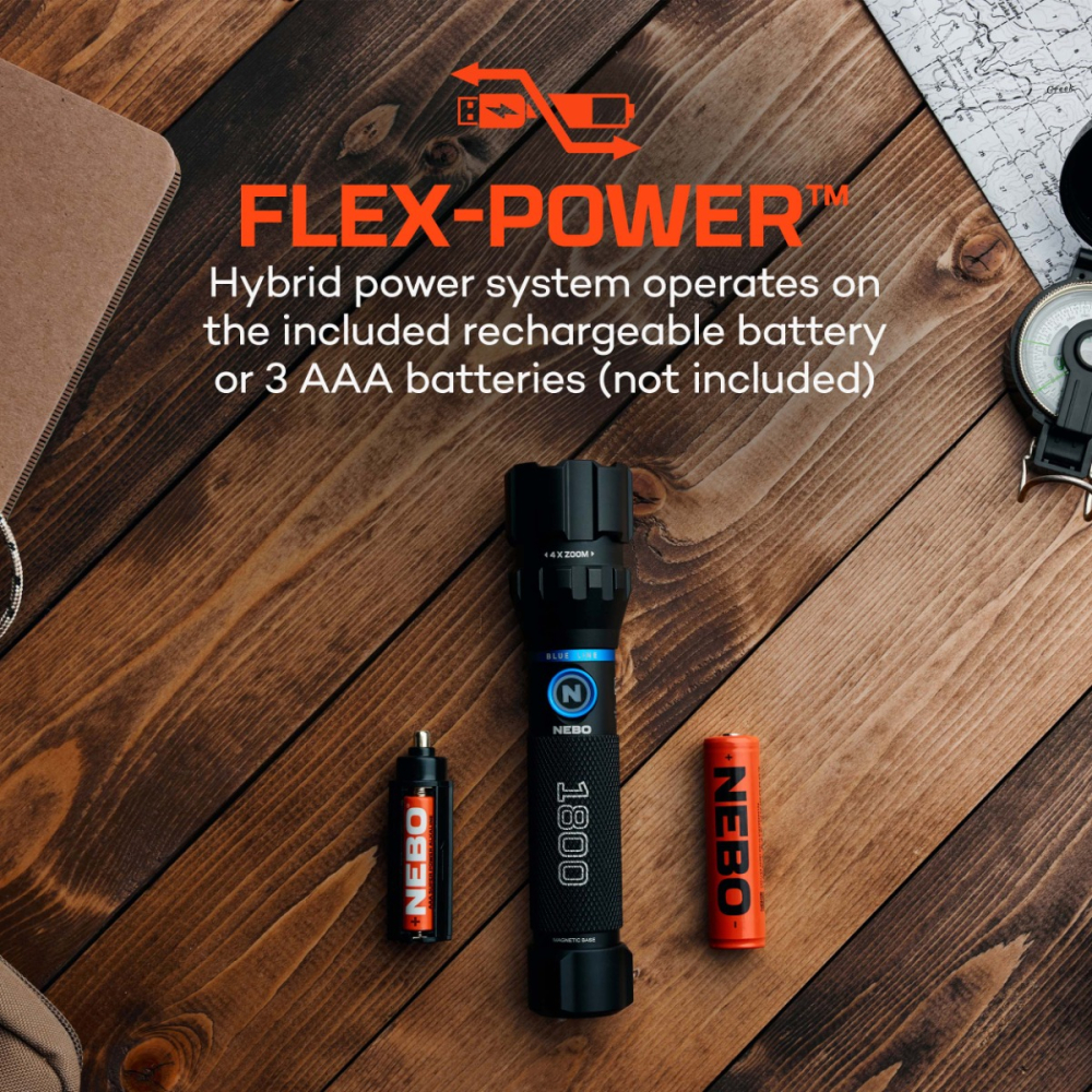 Nabler Generation One / threeA ネイブラーヘッド NEBO Blueline 1800 Flex Flashlight