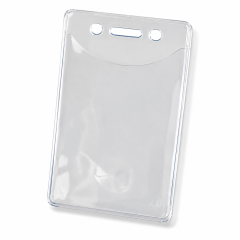 ID Holder - 2 Sided Holder Clear Vertical                                                                                                                                                                                                                    