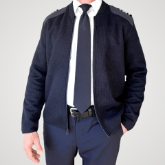 Commando Zip Up Polar Fleece Lined Sweater