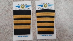 Crew Outfitters Velcro Epaulets - Captain