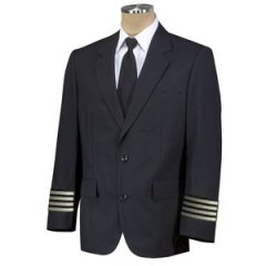 Crew Outfitters Single Breast  55/45 Poly Wool Pilot Blazer 