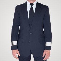 Men's Single Breast Pilot Blazer - Poly Wool