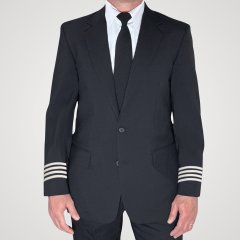 Men's Single Breast Pilot Blazer - Poly Wool