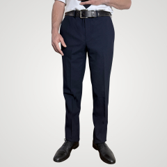 Men's Slim Flat Front Pants - Poly Wool