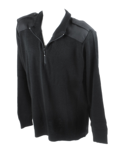 Crew Outfitters 1/4 Zip Black Commando Sweater