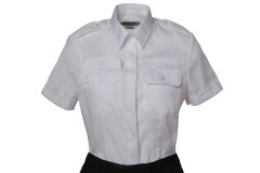 Crew Outfitters Female Platinum Contour Comfort S/S Pilot Shirt              