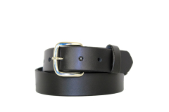 Black belt with silver buckle